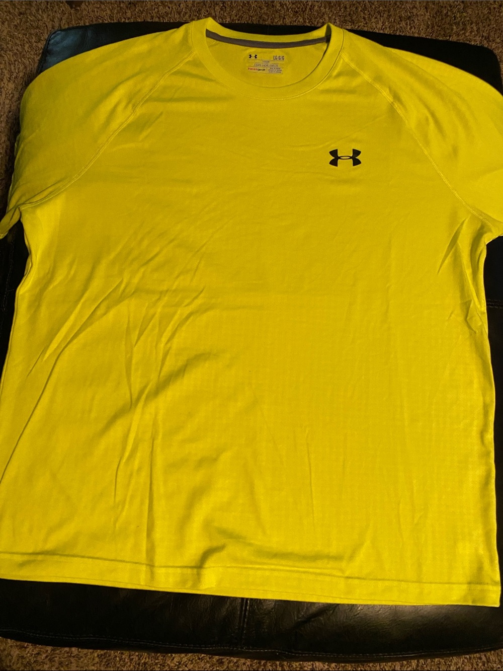 Under Armour Men’s Neon Yellow Short-Sleeve Athletic Tee
